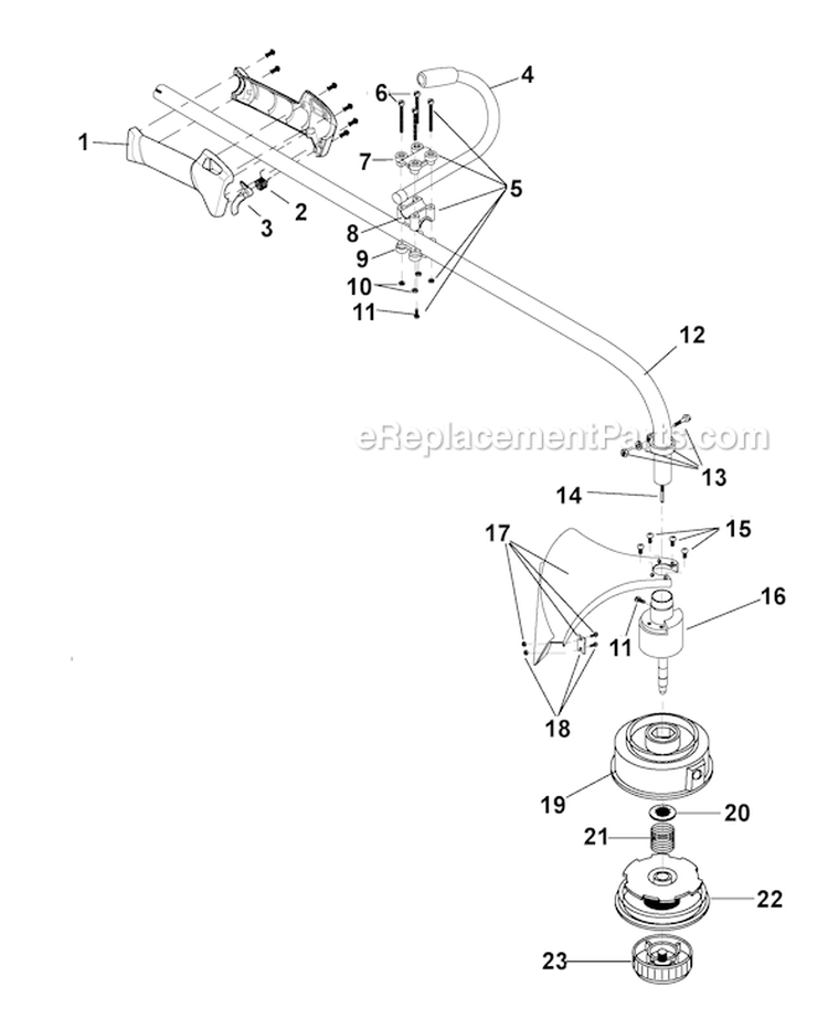 Page A Diagram and Parts List for YM26CO 41AD26OG401 Yard Man Trimmer